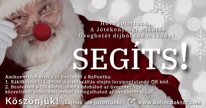 Jótékonysági Mikulás - Üvegbetét díj